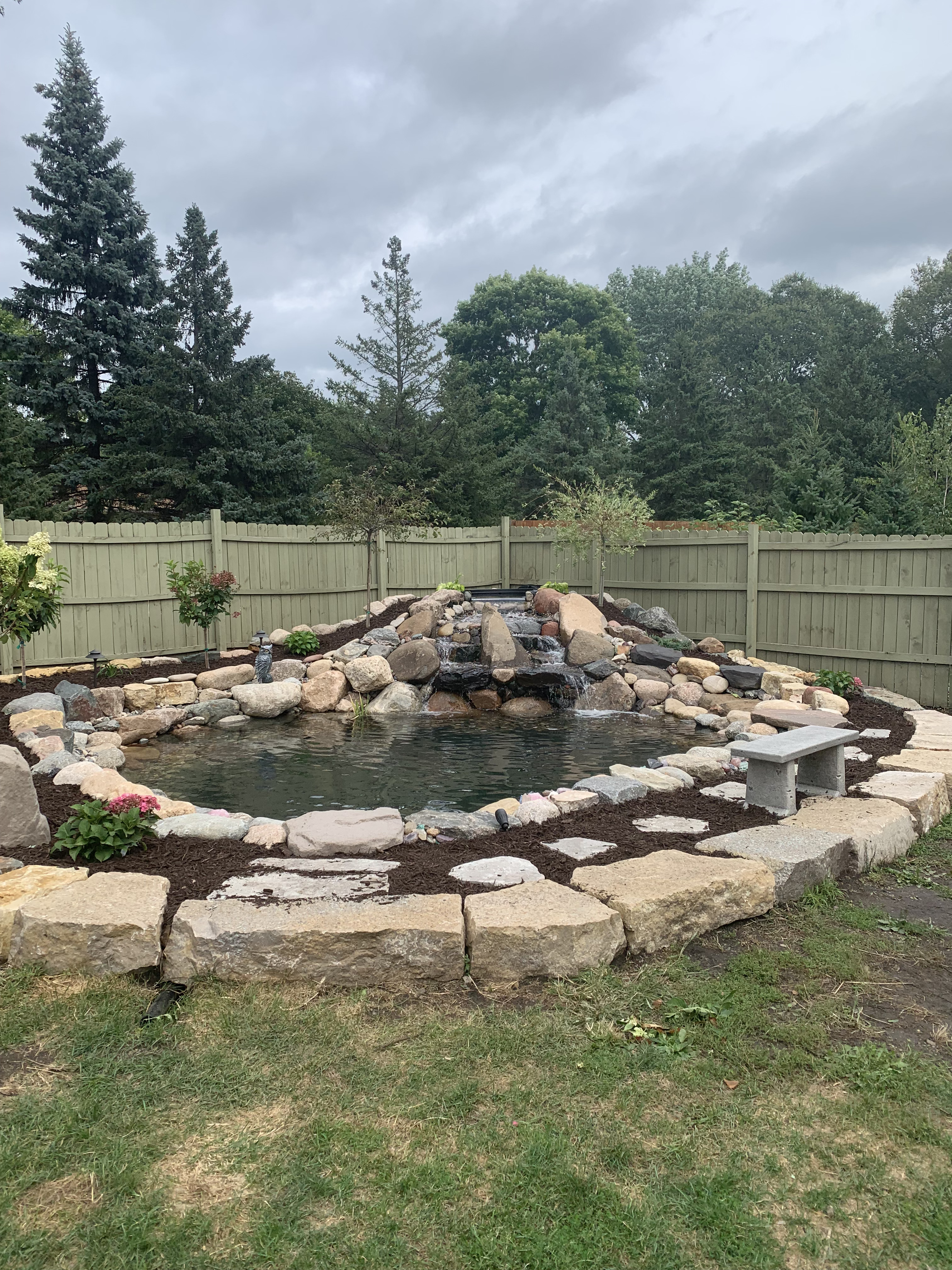 After Pond Installation